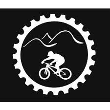 Mountain Bike Downhill Cross Country Chain Ring Vinyl Decal Sticker Mountain Bike Tattoo Bike Tattoos Mountain Bike Art