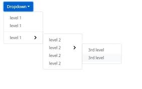 Bootstrap 4 Multilevel Dropdown Menu On Mouse Hover Javatmp