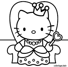 coloriage dessin hello kitty 17 a imprimer montres poney