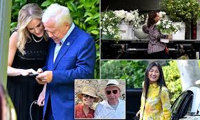 Glamorous guests including Robert Kraft arrive at Rupert Murdoch's Los  Angeles vineyard as media mogul, 92, weds for fifth time to biologist Elena  Zhukova, 67 | Daily Mail Online