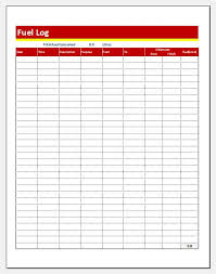 You may also develop an expenses spreadsheet to track all the costs incurred in the process. Printable Fuel Log Template For Ms Excel Excel Templates