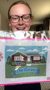 love youuuu @Anna Dugas Designs 🎀 #needlepoint #customcanvas #finishing