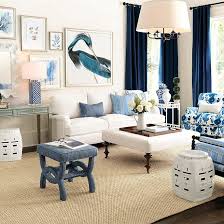 Welcome to nell ballard designs! Cecil Upholstered Bench Blue And White Living Room Home Living Room Blue Living Room