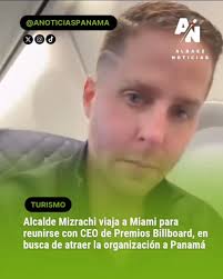 El alcalde de la ciudad de Panamá, Mayer Mizrachi (@mayermm), viajó este  miércoles 22 de octubre hacia Miami, Estados Unidos, para sostener una  reunión con el CEO de los Premios Billboard a