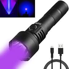 Tattu Uv Black Light Uv02 Rechargeable Blacklight Flashlight 10w Ultraviolet 395nm Led Lamp With 18650 Battery Uv Flashlight Black Light Flashlight Flashlight