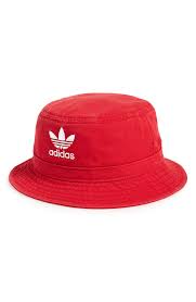 Adidas Bucket Hat Black Gold Men S Adidas Originals Washed Bucket Hat Red In 2020 Hats Adidas Bucket Hat Red Bucket Hat