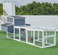 Backyard Chicken Coop With Ramp 59" Large For 4-6 Chickens - Hen House With  4 Nesting Boxes, Ramp & Ventilation Wooden Chicken Coop