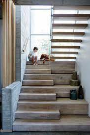 Style And Create No Boundaries Between Inside And Outside In This Stairs Design Staircase Design Concrete Staircase