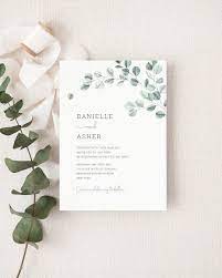 Eucalyptus Wedding Invitation Template Printable Sage Green Garden Wedding Invitation Diy Watercolor Greenery Wedding Invite El19 In 2021 Eucalyptus Wedding Invitation Wedding Invitation Templates Unique Wedding Invitations