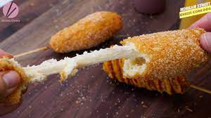 Korean Street Cheese Corn Dogs Recipe Video Seonkyoung Longest Cheese Corn Dog Recipe Corndog Recipe Korean Corn Dog Recipe