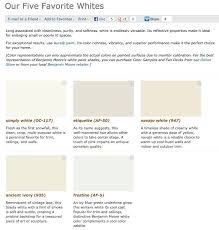 favorite popular best selling shades of white paint