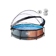 Exit Swimming Pool Rund Inkl Sonnendach