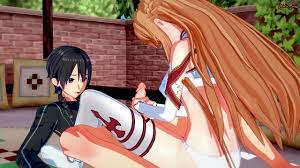 Kirito gets a blowjob from Asuna, then fucks her hard on the bed. - XNXX.COM