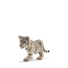 Many people love the beautiful white tiger, but believe it or not, this is an inbred animal and not subspecies of tiger at all. Schleich White Tiger Cub Elenfhant