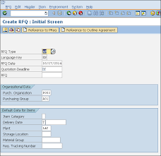 Sap Mm Request For Quotation Tutorialspoint