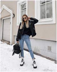 70 Winter Outfits With Doc Martens 1 Winter Fashion Outfits White Boots Outfit Edgy Outfits