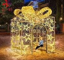 Manufacturer 3D LED Christmas Gift Box Motif Light