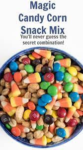 Candy Corn Snack Mix Best Halloween Snack Mix Recipe With M Ms Recipe Halloween Snack Mix Recipe Snack Mix Snack Mix Recipes