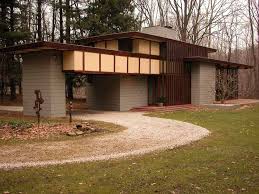 Frank Lloyd Wright Louis Penfield House 1955 Willoughby Hills Ohio United States Frank Lloyd Wright Usonian Frank Lloyd Wright Architecture Usonian Style