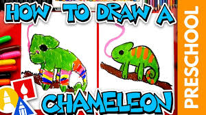 Begin with drawing a small circle and a medium oval along with an uneven line cutting through, as shown. Reptile Archives Art For Kids Hub