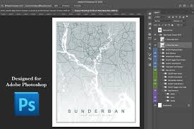 Map Poster Creator For Photoshop Poster Creator Map Poster Photoshop