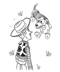 Woody And Slinky Dog Toy Story Coloring Page Toy Story Coloring Pages Woody Toy Story Cartoon Coloring Pages