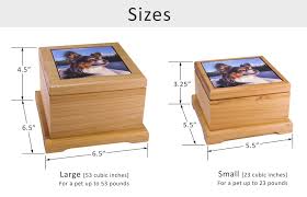 Country woods pet urns on pet cremation services of tidewater. Photo And Personalized Red Alder Wood Pet Cremation Urn 2 Sizes