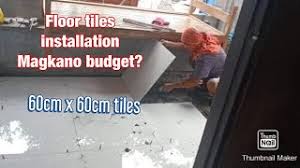 The more cutting an installer has to do to custom fit the tile in to an unusual room layout, the higher the price will be. Floor Tiles Installation Cost 2020 Magkano Ang Gastos Youtube