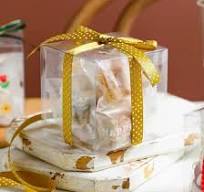 4x4x4 Clear Square PVC Birthday Gift Box Wedding Favor ...