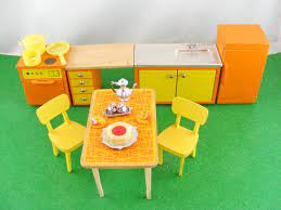Maybe you would like to learn more about one of these? Vintage Lundby Kitchen Set Yellow Orange 60s Etsy