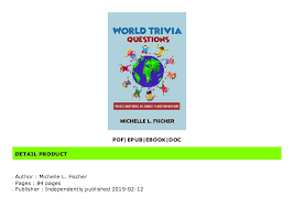 Whether you have a science buff or a harry potter fa. Pdf World Trivia Questions Fun Facts About Movies Art Animals T