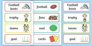 Early on, they changed greatly with each new set. Australian Football League Word Cards Primary Resources