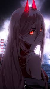 Image of 86 sad anime wallpapers on wallpaperplay. Power ãƒ'ãƒ¯ãƒ¼ Aesthetic Facial Expression Pink City Girl Makima Waifu Chainsaw Hd Mobile Wallpaper Peakpx