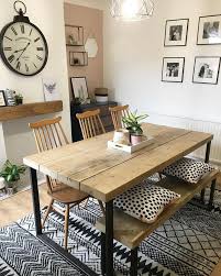 You Will Want To Try Farmhouse Dining Room Decorating Ideas 8 In 2020 Metal Dining Table Dining Table Design Dining Room Small