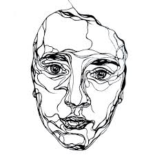 Single Line Self Portrait Ink Karis Miller 2018 Art Self Portrait Drawing Self Portrait Art Portrait Drawing