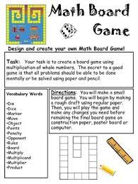 The following is a list of fun games that teach math skills! Math Board Game By Teresa King Teachers Pay Teachers