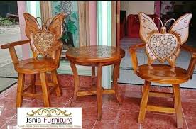 Kursi kayu bangku mebel tabel kamar duduk rumah istirahat ruang tamu. Kursi Teras Kupu Kupu Desain Unik Terbaru Jual Kursi Teras Unik Murah