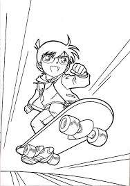 This can make the simple fact of. Detective Conan Playing Skateboard Coloring Page Coloring Sun