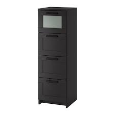 Fiberboard, particleboard, paper foil, abs plastic. Brimnes Chest Of Drawers With 4 Drawers Black Frosted Glass 39x41x124 Cm 402 383 40 Reviews Price Where To Buy
