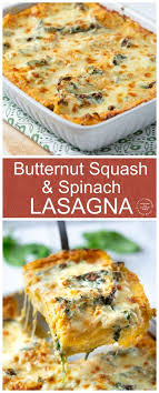 Roasted Butternut Squash Spinach Lasagna Recipe In 2020 Butternut Squash Lasagna Recipe Butternut Squash Spinach Butternut Squash Recipes