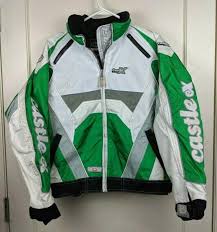 Castle X Switch Snowmobile Racing 3 In 1 Green White Jacket Womens Size M