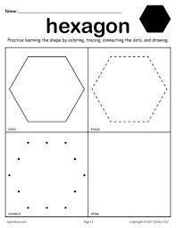 12 Shapes Worksheets Color Trace Connect Draw Shapes Worksheets Kindergarten Worksheets Printable Preschool Worksheets