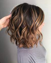Brown hair with highlights makes a cool style statement. 60 Fun And Flattering Medium Hairstyles For Women Medium Hair Color Hair Styles Brunette Hair Color