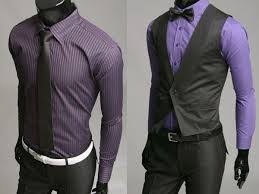 Black Vest Purple Shirt Black Bow Tie Grey Suit Vest Purple Vests Vest And Bow Tie
