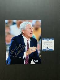 Lute Olson Rare signed autographed Arizona Wildcats 8x10 photo Beckett BAS  coa