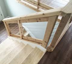The fence will include top and bottom rails spaced 30 inches (76 cm) apart, with cables running between them. Stainless Steel Cable And Wood Railing Ana White