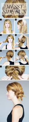 I wanted to do messy buns that were actually achievable! How To Messy Twisted Side Bun How To Do A Twisted Side Bun Updo