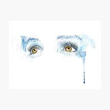 See more ideas about art drawings, anime crying eyes, anime crying. Crying Eyes Wall Art Redbubble