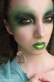 Halloween Makeup Leben Ideen Green Lipstick Fairy Makeup Mother Nature Costume