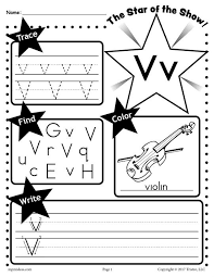 Letter V Worksheet Tracing Coloring Writing More Letter V Worksheets Letter S Worksheets Letter V